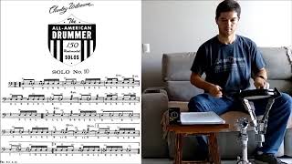 Solo Nº10 - Charley Wilcoxon - The All-American Drummer - 150 Rudimental Solos