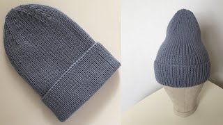 МОДНАЯ ШАПКА-ЛУКОВКА "STREET HAT".KNITTED HAT.