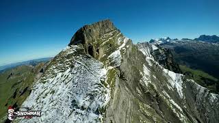 FPV long range quad flying in the Swiss mountains