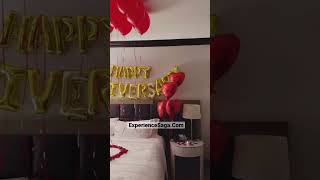 Happy Anniversary Room Decoration in Noida | ExperienceSaga | #trending #shorts #viral #surprise #yt