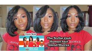 The Stylist Human Hair Blend HD Lace Front Wig 13x6 Invisible Lace Frontal Wig Sheree @SamsBeauty