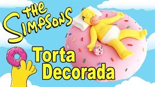 Los Simpsons 🍩 Torta / Pastel de Dona Gigante y Homero Simpson || Tan Dulce