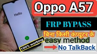 OPPO A57 FRP Bypass: No PC Required, android 12 Step-by-Step Guide| cph2387 frp bypass android 12