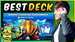 HOW TO DOMINATE the DOUBLE EVOLUTION TOURNAMENT! — Clash Royale