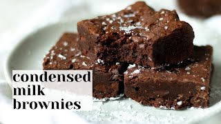 Extra Fudgy, Easy CONDENSED MILK BROWNIES (Eggless)! RECIPE AT CHENEETODAY.COM