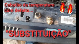 Cebola de temperatura com defeito