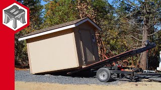 DIY Shed Moving Trailer Build - Dump Trailer Hack