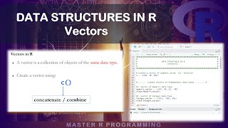 Data Structures in R - CREATE VECTORS IN R