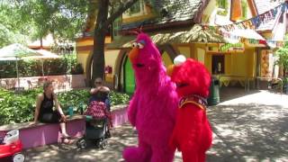 Telly and Elmo take a stroll at Safari of Fun!!