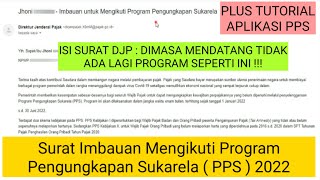 Ada Apa Di Surat Imbauan DJP Untuk WP Mengikuti Program Pengungkapan Sukarela ( PPS )