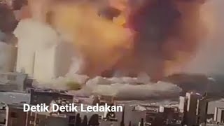 Detik Detik Ledakan Dasyat yang guncang beirut, Lebanon terekam kamera warga