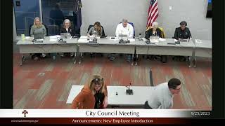 City Council Meeting - September 25, 2023