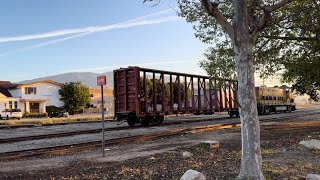 SERA 2666 rolling past 10th street shoving Center beam down Santa Paula branch 3-27-2024