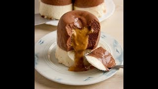 Deser, Mini serniczki z karmelem, Mini cheesecakes with caramel, Dessert