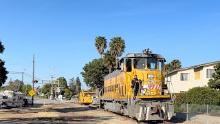 [RARE RUN] Tamper follows SERA 2666 past 7th and 8th street RailRoad  crossing