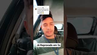 Reprovado no Exame do Detran de cara #autoescola