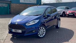 💙💙💙FORD FIESTA 1.6🅰️UT🅾️Ⓜ️🅰️Tℹ️©️Titanium 2016 Deep Impact🔵Blue 8236 miles💙💙💙Brooklands Quality Cars