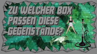 ★ Zur welcher Rapper/ Sänger Box passen diese Gegenstände? ♫ ♬ ♪ [Rapper Quiz]