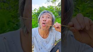 Kind Grandpa Eats Candy Skewers and the Funny Ending #shorts