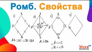 Ромб | Свойства ромба | Математика 8 класс | МегаШкола | Геометрия 8 класс | Математика ОГЭ