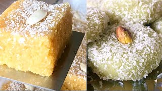 2 Asan Mithai Ki Recipes | Nariyal Ki Barfi | Nariyal Peda | Sweets Recipes