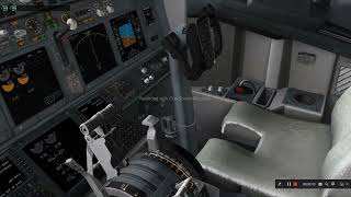 пытаюсь посадить и взлететь на боенге 737 800 в x-plane 11