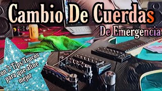 Taller I Cambio De Cuerdas (De Emergencia) En Un Puente "Tune-O-Matic" y Limpieza Superficial