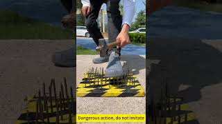 Safety shoe quality testing#steeltoeshoes #sneakers #safetyfootwear