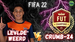 LEVI DE WEERD VS CRUMB-24 - FIFA 22 FUT CHAMPIONS | WEEKEND LEAGUE