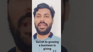 The secret to growing a business is giving #business #giving #entrepreneurship #business #consultant