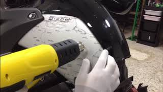 BMW R1200GS 2004 to 2007. HOW TO APPLY, INSTALL, look TUTORIAL side tank stickers decals