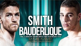 Avant combat Callum Smith vs Mathieu Bauderlique