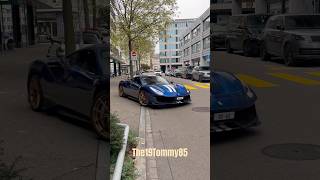 Beautiful 488 Pista from @gtoscud in Zürich 💙🤍 #shorts #automobile #youtubeshorts #cartok