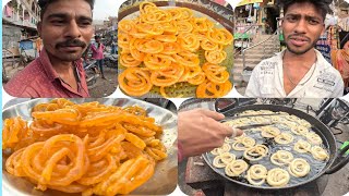 Jalebi! Best Jalebi in Bihar! Indian Street food! Jalebi Recipe in hindi! Street style jalebi recipe