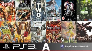 125 All PS3 GAMES (A) || All PlayStation 3 Games in Regions EU/US/JP/AU