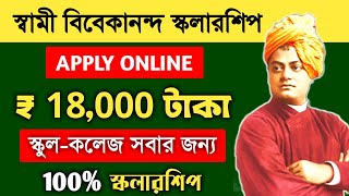 স্বামী বিবেকানন্দ স্কলারশিপ ২০২৪-২৫ | swami vivekananda scholarship 2024-25 | svmcm scholarship