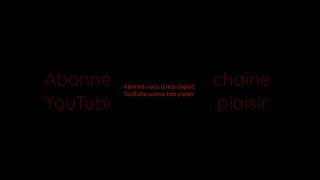 Abonnés à ma chaîne YouTube sa me fais plaisir