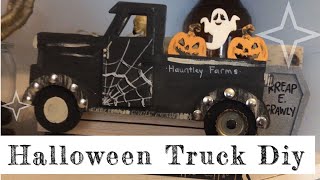 Halloween Vintage Truck || so easy it’s scary fun decor