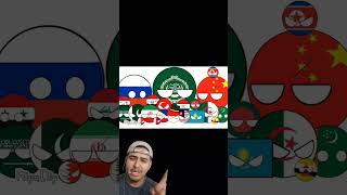 Palestina bersama kita Indonesia #countryballs #shorts #palestina