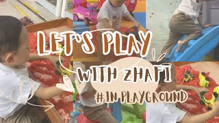 Main di Playground bersama Zhafi