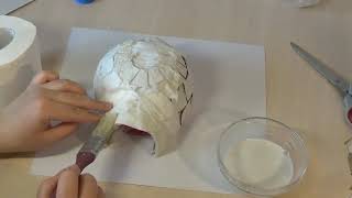 How to Make an Igloo House with Paper Mache Technique   DIY Hamster House