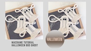 Halloween Decor - Macrame Ghost - Kids Craft - Adult DIY - MACRAME TUTORIAL slow version