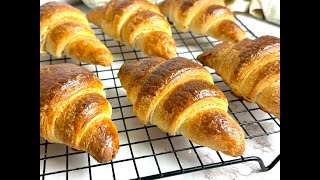 CROISSANTS con HOJALDRE casero PASO A PASO