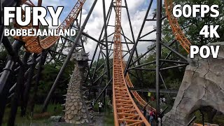 Fury 4K 60fps front row forward POV - Bobbejaanland, Belgium August 2023