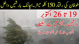 Massive Rains ⛈️ Gustywinds and hailstorm expected| weather update today| Pakistan Weather report