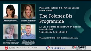 Polonium Webinars: The POLONEZ BIS Fellowship Programme (with NCN)