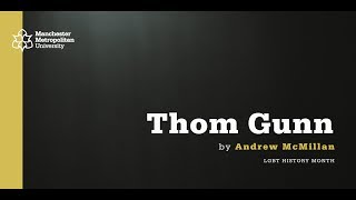 LGBT History Month: Thom Gunn by Andrew McMillan