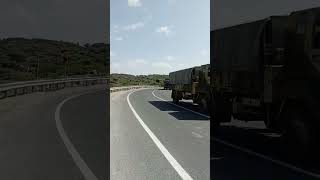 Indian army ke truck pahadon par kis Prakar hokar nikal rahe hain Highway per #truck #army_truck