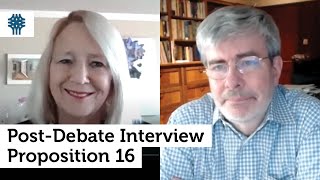 The Colleges of Law post-debate interview with Dr. Renee Fraser and Dr. Richard Sander