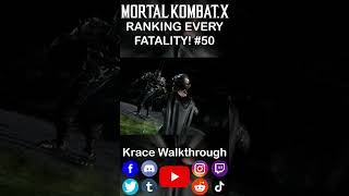 Ranking Every Fatality 50 -Mortal Kombat X #gaming #fyp #shorts #masterpiece